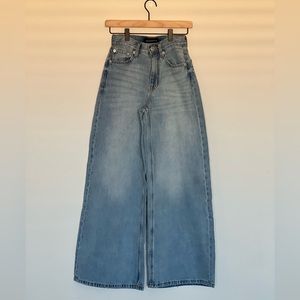 Aeropostale High Rise Super Wide Leg Jeans